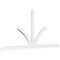 Ekena Millwork Richland Architectural Grade PVC Gable Bracket, 108"W x 49 1/2"H x 2"D x 4"F, 11/12 Pitch GBP108X50X0204RIC00 - alternate 1